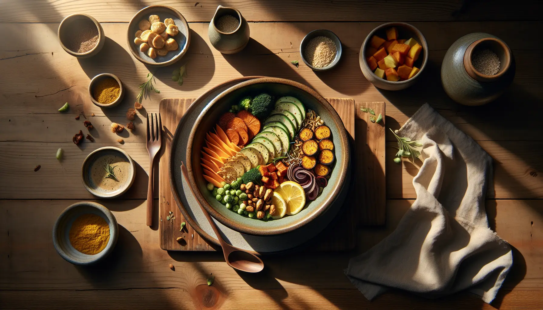 Autumn Spiced Harvest Buddah Bowl plated