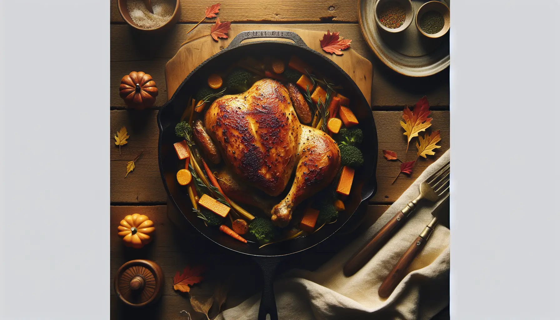 Autumn Harvest Chicken Skillet plated
