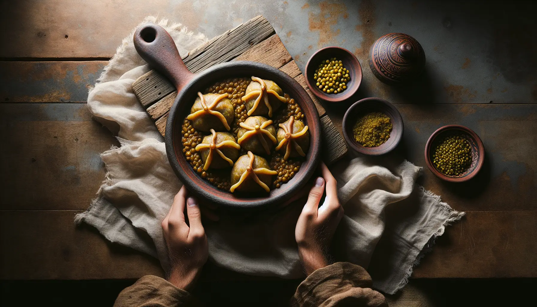Ethiopian-Inspired Pressure-Cooked Lentil Sambusas plated
