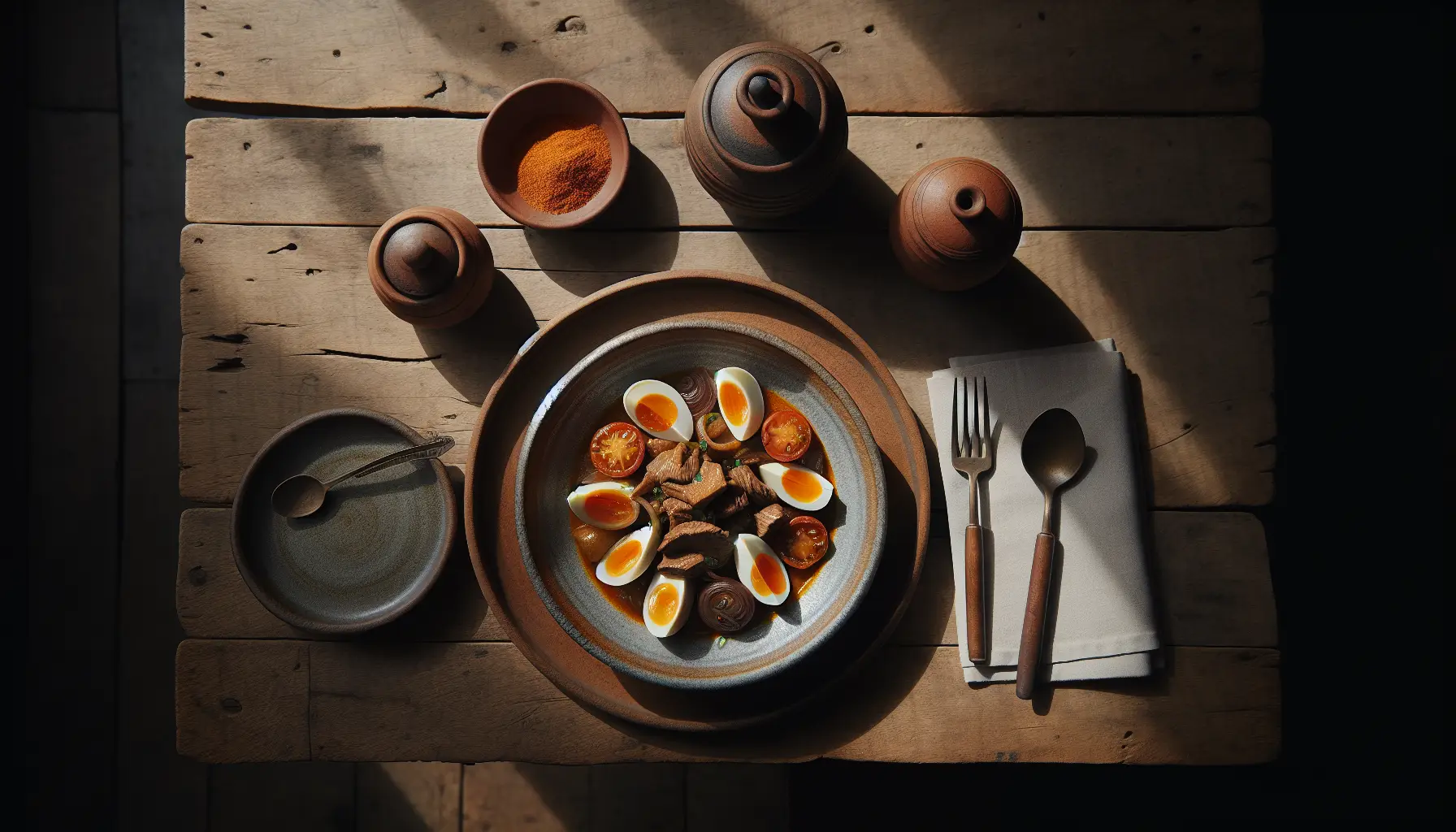 Peruvian-Style Lomo Saltado Stew with Pressure-Cooked Beef plated