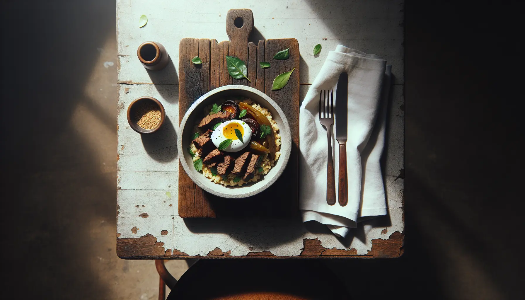 Slow-Braised Filipino Beef Nilaga Grain Bowl plated