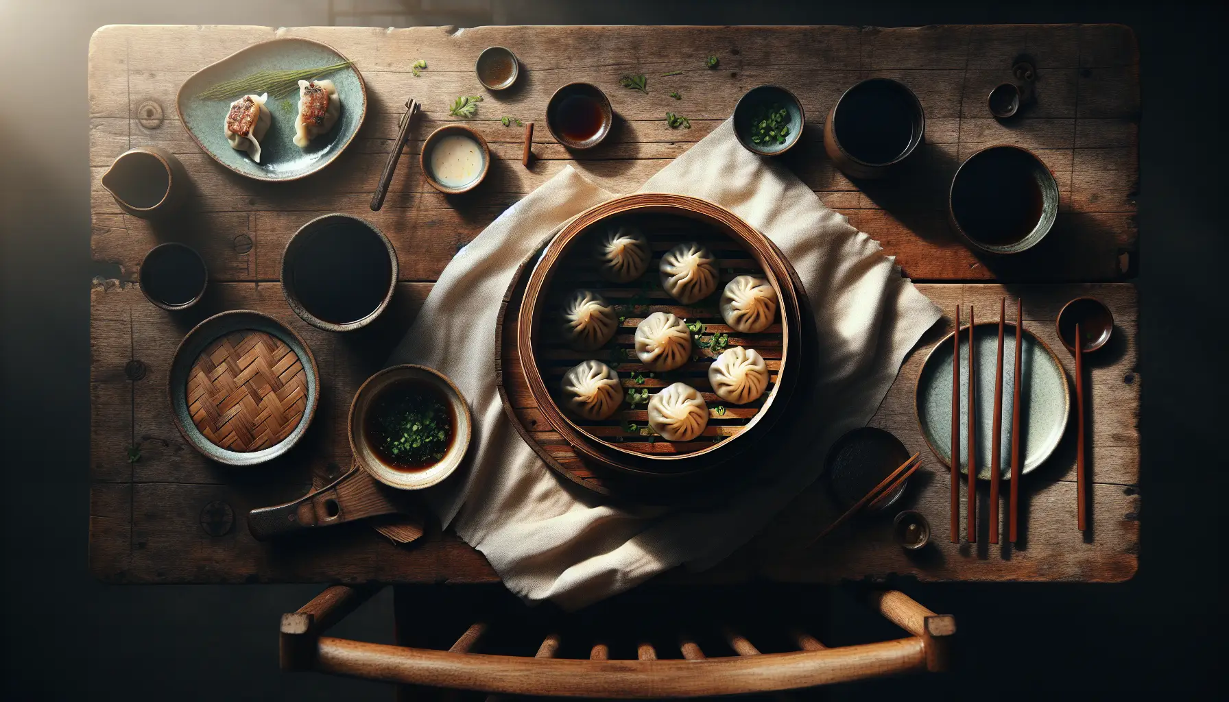 Slow-Braised Filipino Pork Asado Dumplings plated