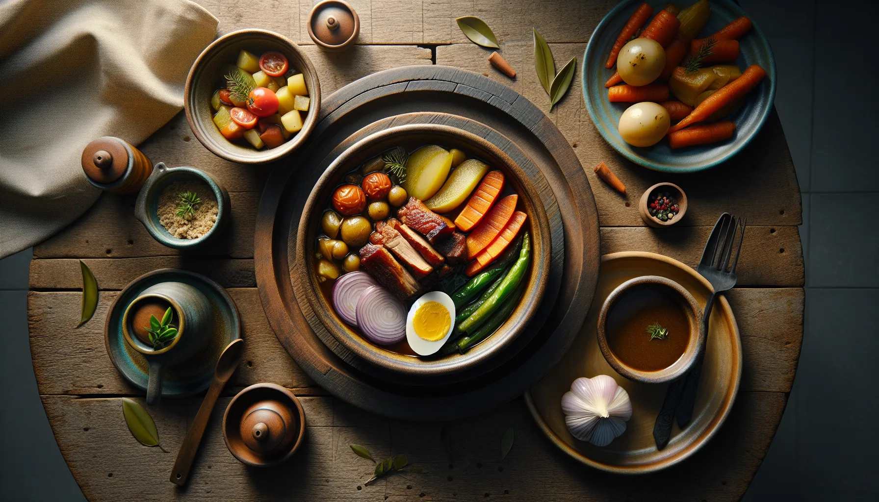 Pressure-Cooked Filipino Pork Adobo with Seasonal Vegetables plated