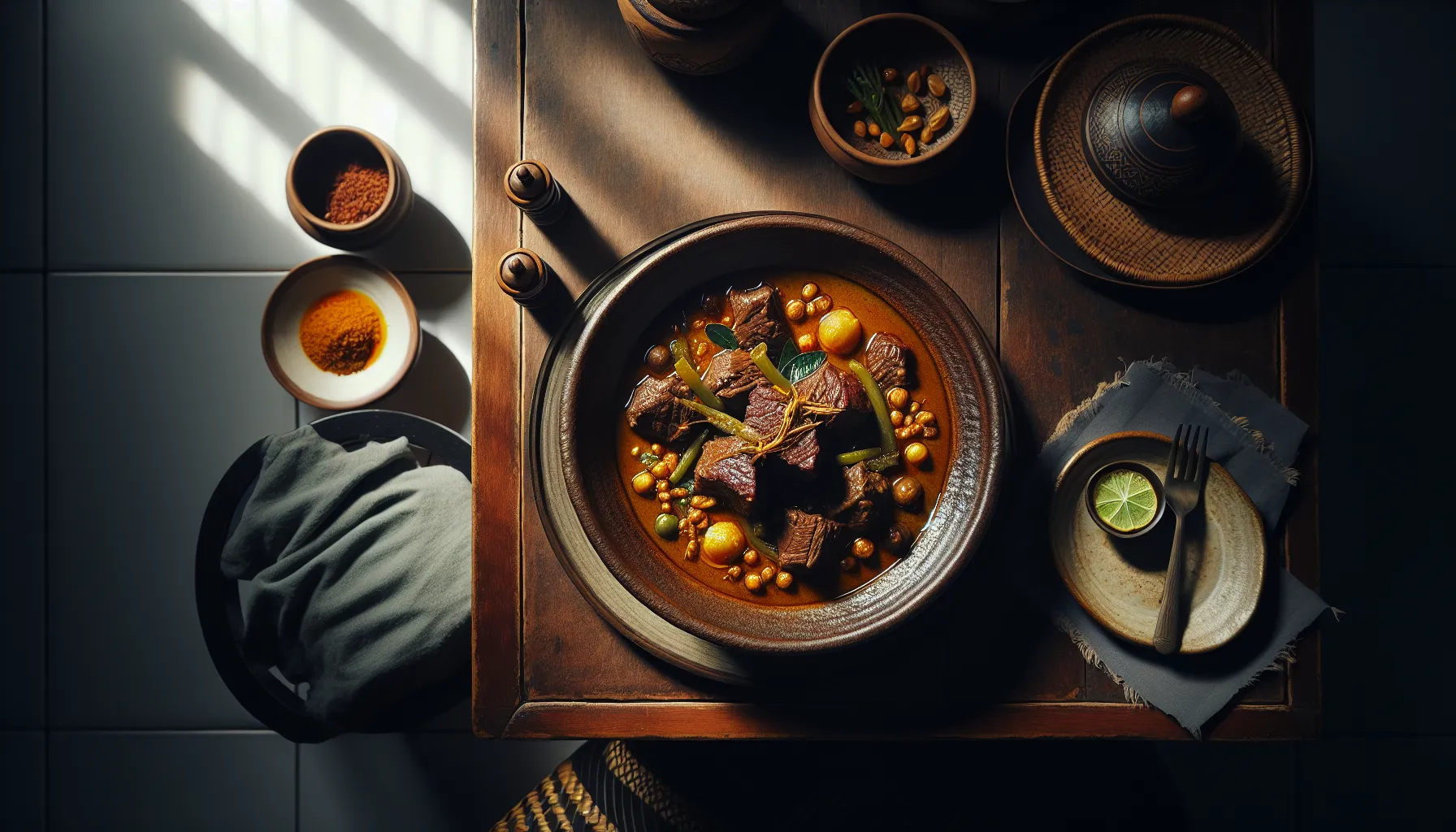 Indonesian Beef Semur Stew plated