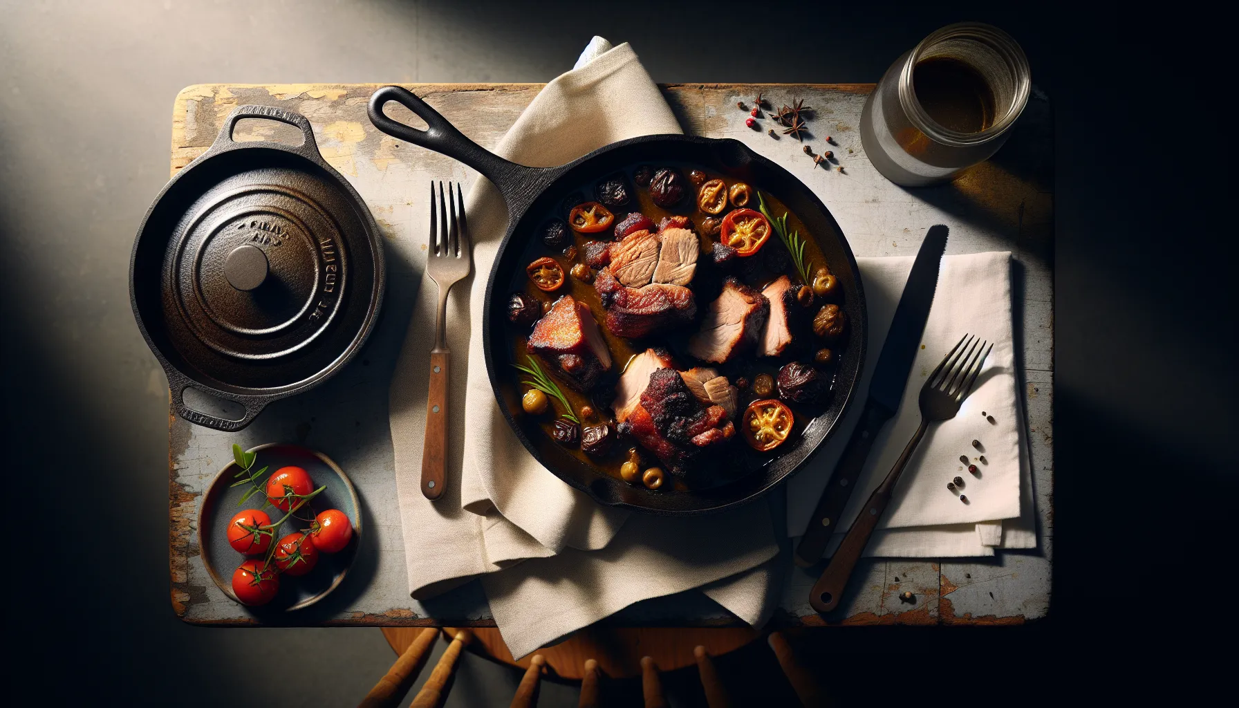 Caribbean Pepperpot Braised Pork Shoulder plated