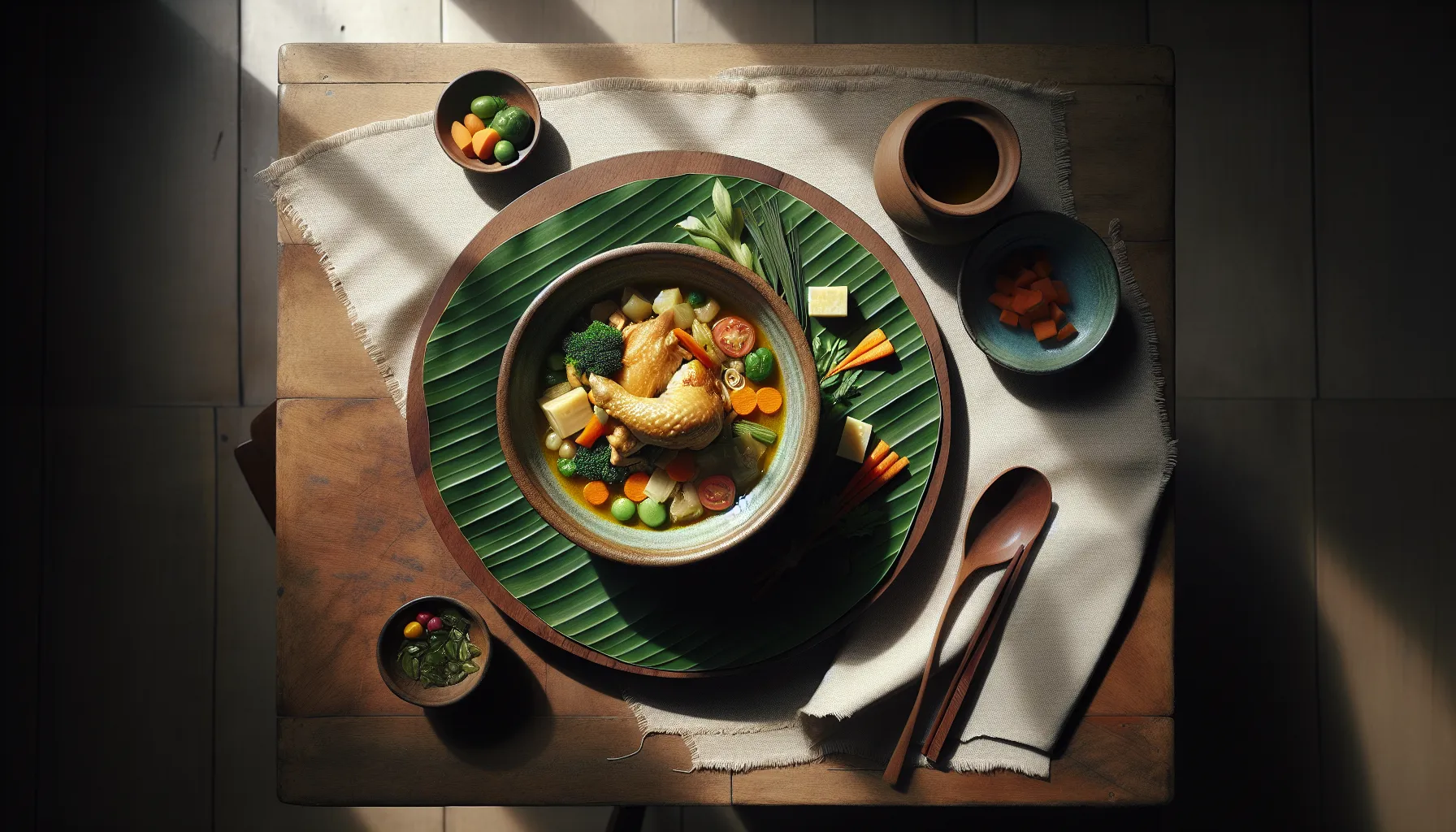 Indonesian Chicken Stew with Seasonal Vegetables plated