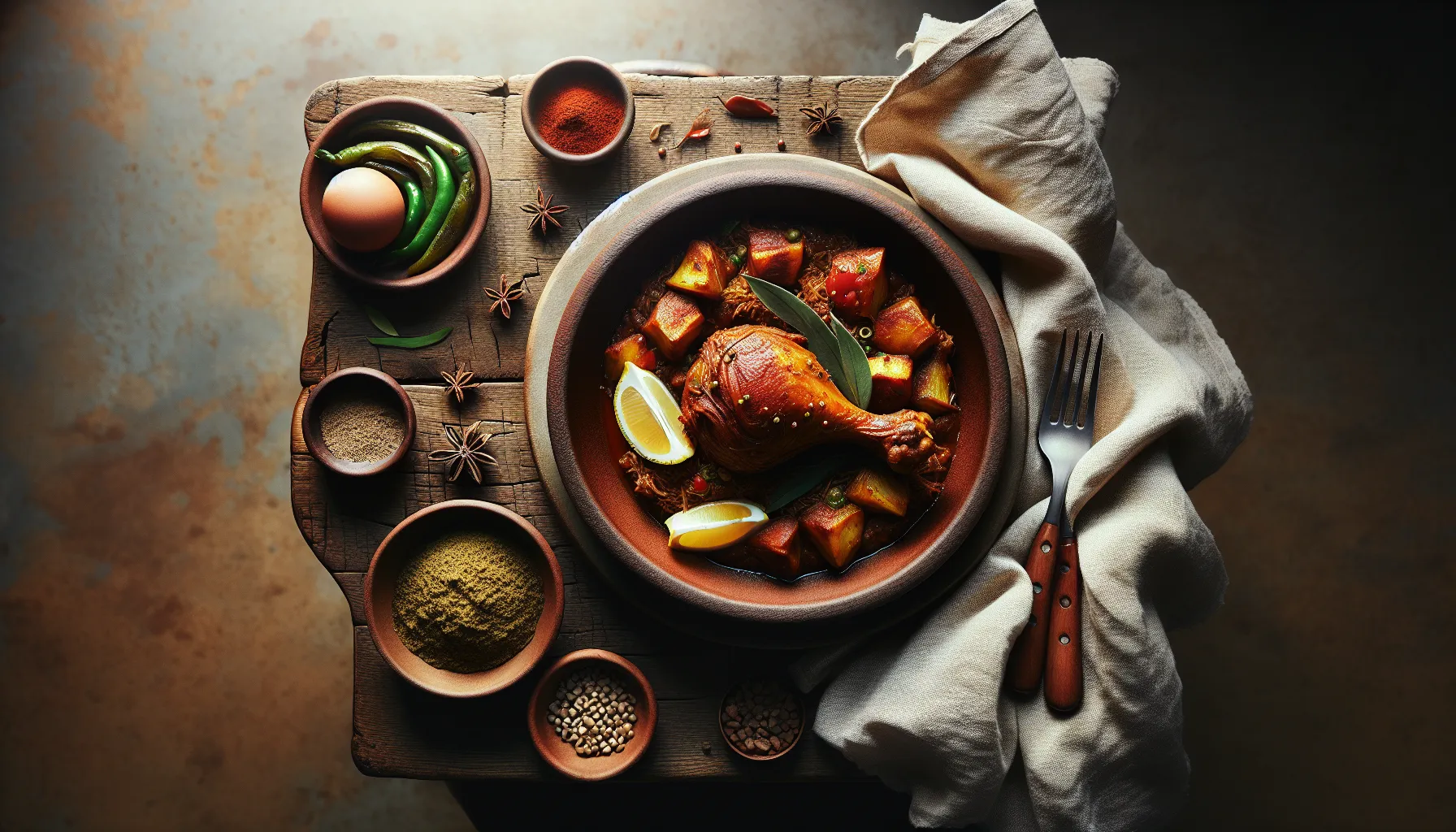 Poached Berbere Chicken Skillet plated