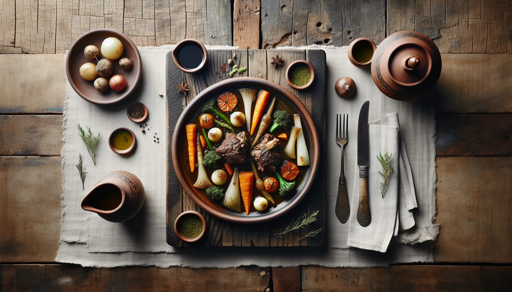 Lebanese Lamb and Freekeh Stew with Root Vegetables plated